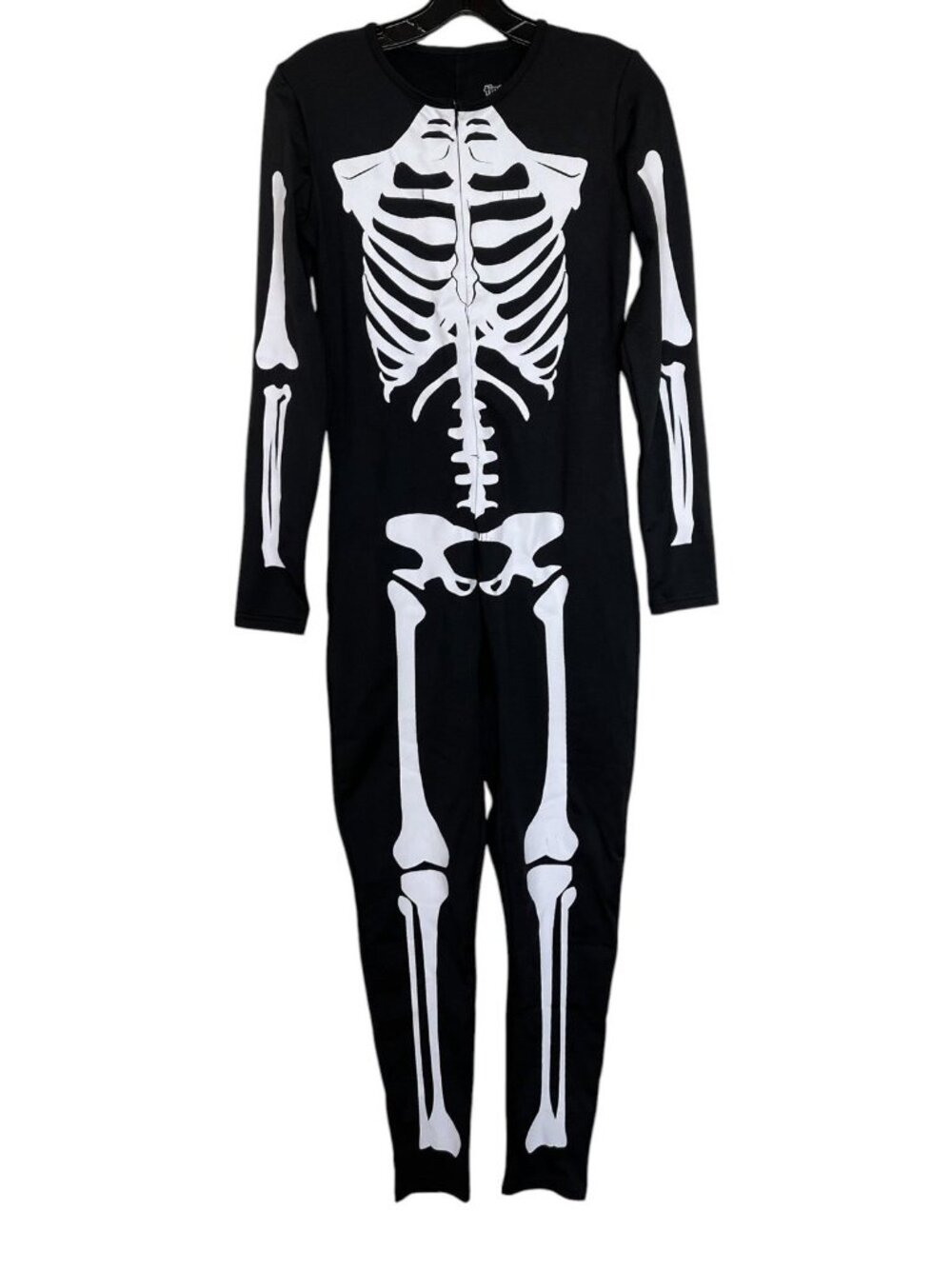 Tipsy Elves Women's Skeleton Bodysuit Costume Size Medium Black White